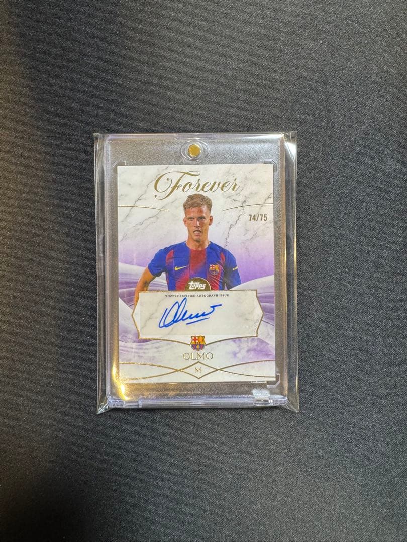 Topps Forever FC Barcelona Olmo Signed Card — Japanese