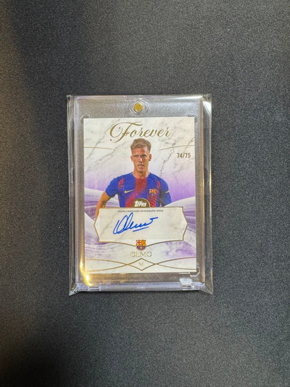 Topps Forever FC Barcelona Olmo Signed Card — Japanese