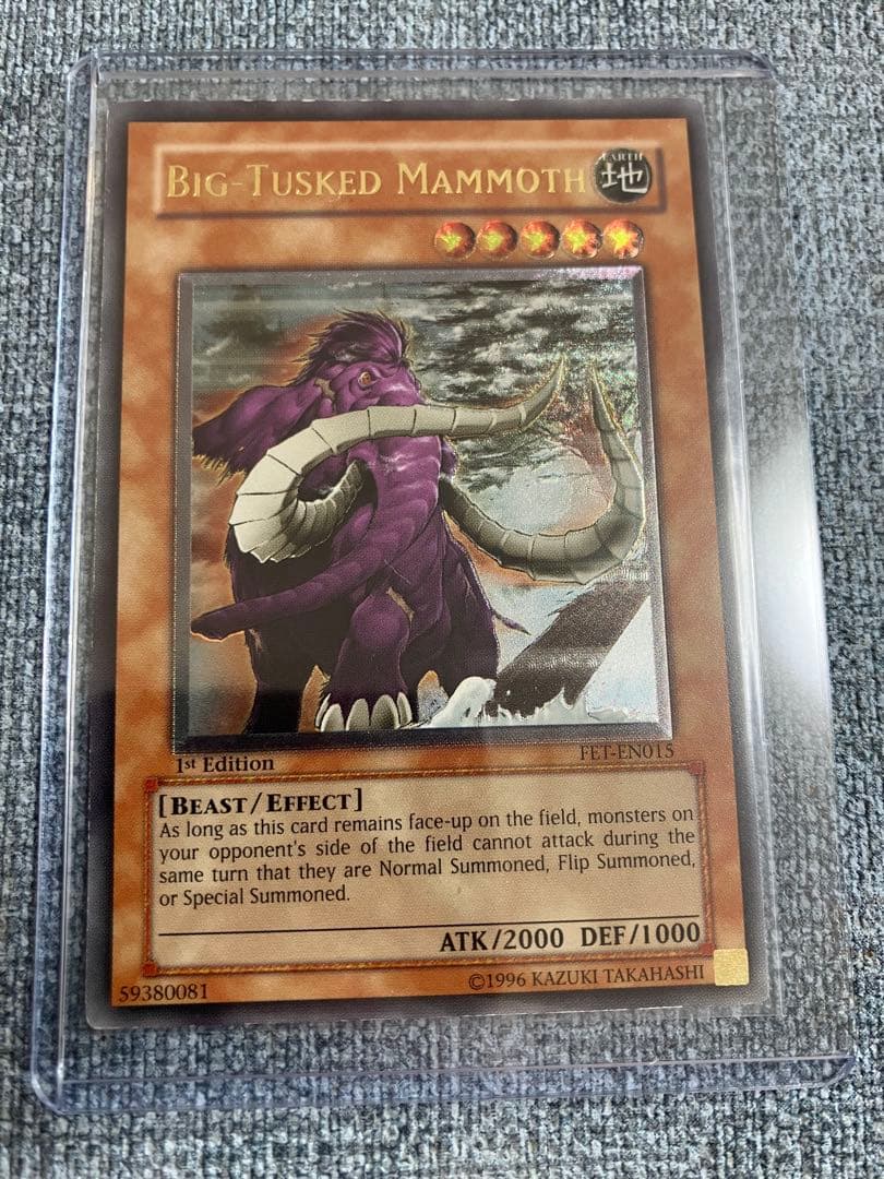Yu-Gi-Oh Big Horn Mastodon Super Rare — FET-EN015 — English