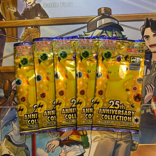 Pokemon Pokémon Card 25th Anniversary Collection 5 Pack Untouched/New Pack — S Enhanced Expansion Pack 25th Anniversary Collection — Japanese