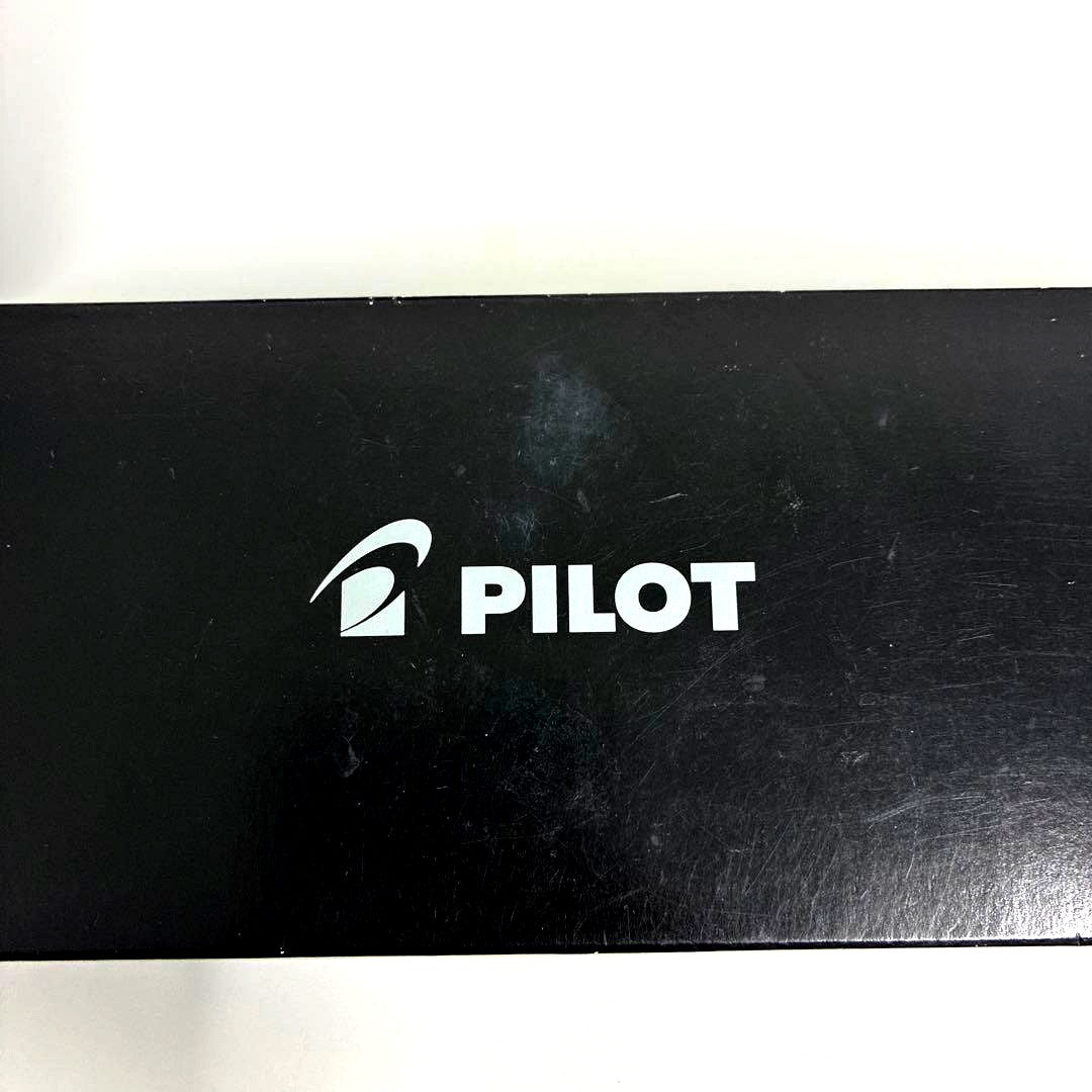 PILOT silver fountain pen and ballpoint pen set showing both pens side by side