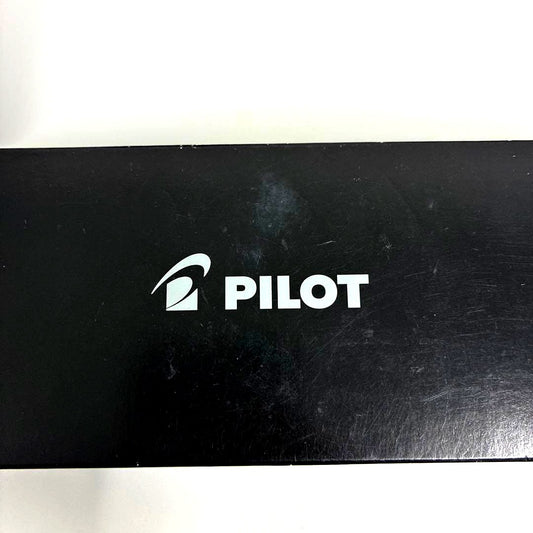 PILOT silver fountain pen and ballpoint pen set showing both pens side by side