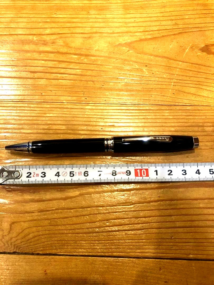 Cross Coventry ballpoint pen in black plastic with a single color design, 14 cm long