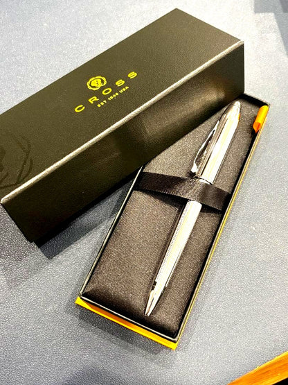 Cross Townsend Ballpoint Pen Model AT0042TW-1 with platinum plate finish and refill pens included