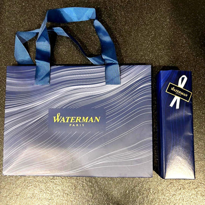 WATERMAN Paris silver metal ballpoint pen new unused with paper bag packaging