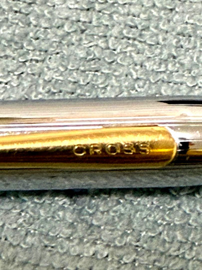 CROSS Century II Medalist ballpoint pen in silver with one dent near the top
