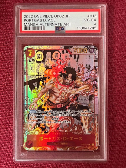 PSA 4 One Piece Portgas D. Ace SR — Japanese