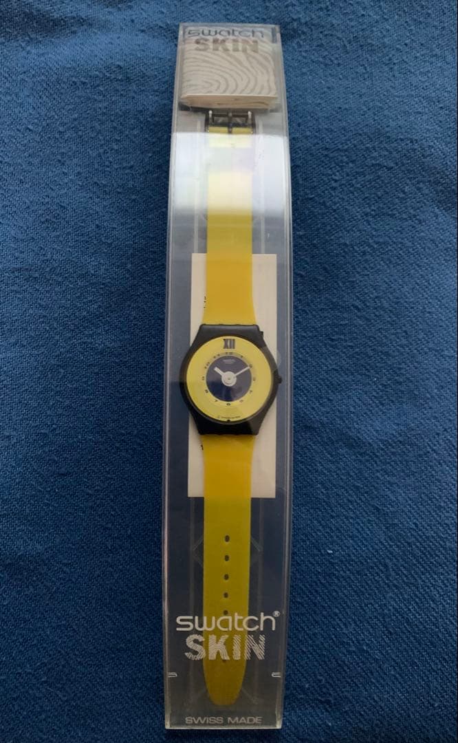 swatch SKIN 1st model イエロー Quartz Men's — Japanese