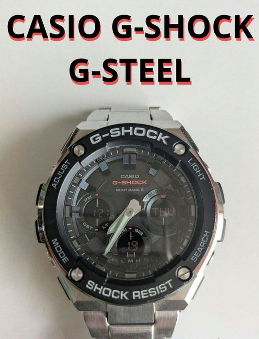 CASIO G-STEEL⟶ Solar Men's Watch — Japanese