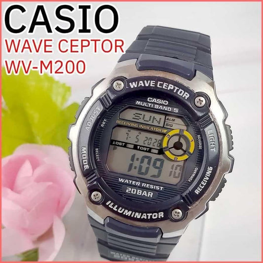 CASIO Wavecepter Digital Quartz Men's Watch — Japanese