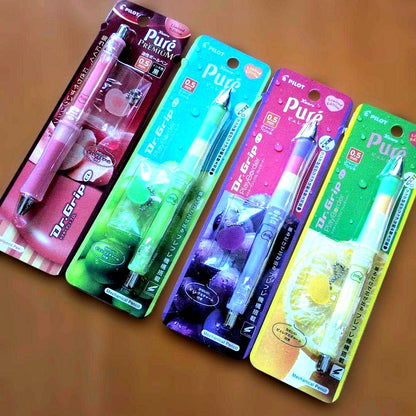 Dr.Grip Kanro Pure Gummy ballpoint pen and mechanical pencil set in unused condition with light storage wear