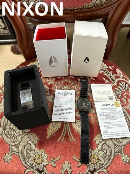 NIXON TimeTeller Horween Leather Quartz Men's Watch — Japanese