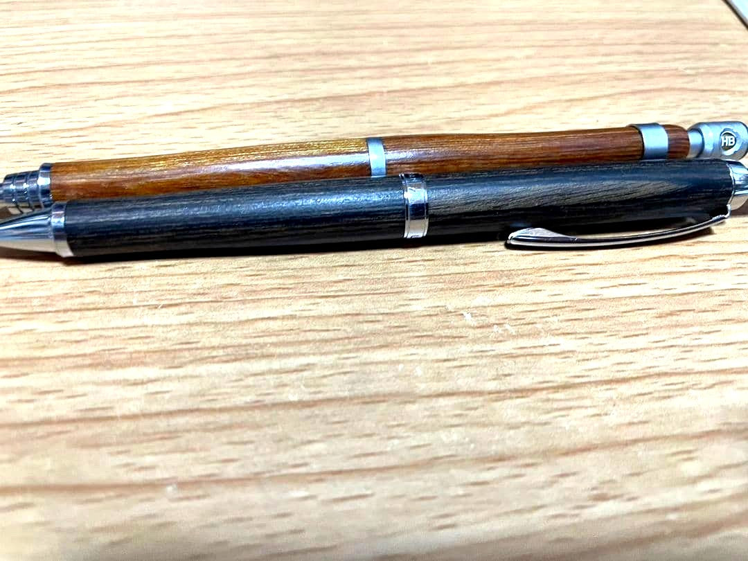 PILOT S20 Regno 2000 mechanical pencil set of 2 in brown and dark brown resin material