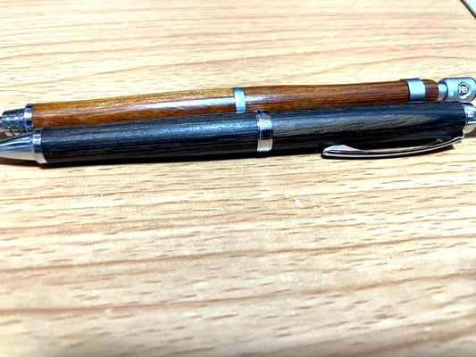 PILOT S20 Regno 2000 mechanical pencil set of 2 in brown and dark brown resin material