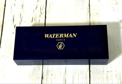 WATERMAN ballpoint pen main body in black and gold with a dedicated case