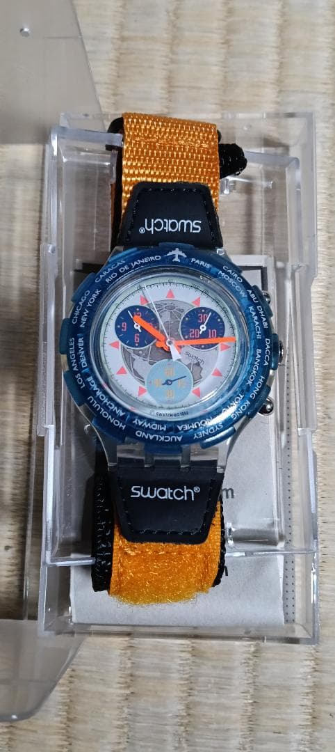 swatch Aqua Chron Happy Landing Quartz Men's — Japanese
