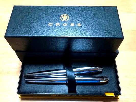 New CROSS ballpoint pen and refill set in box with instruction manual