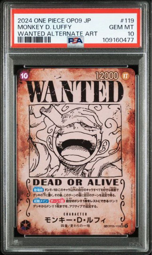 PSA 10 One Piece Luffy SEC — Japanese