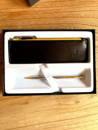 Cross Classic Century Ballpoint Pen Model 1846 with black leather case and original box