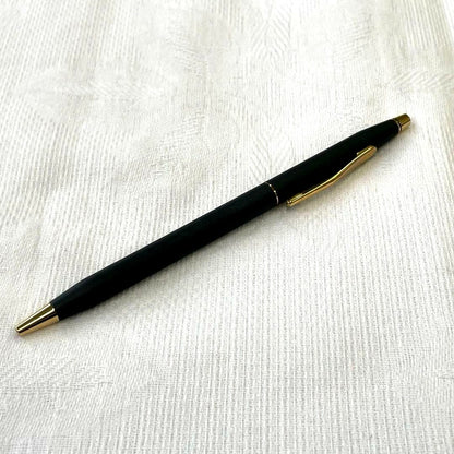 Cross Classic Century black ballpoint pen with sleek design and functional cartridge