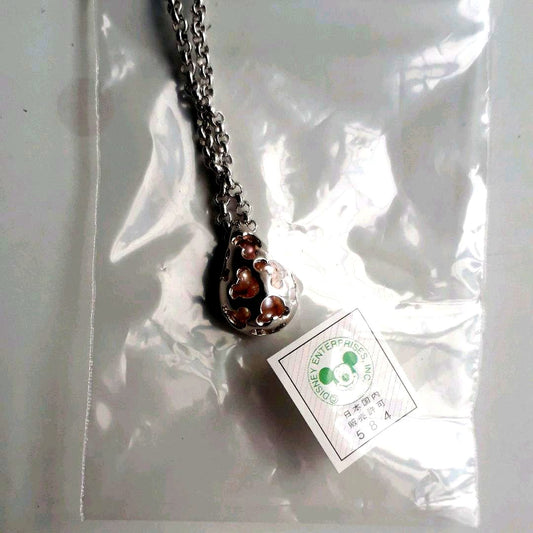 Perrita Mikimoto Disney Collaboration necklace with 39cm silver chain and light pink and purple freshwater pearls