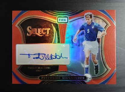 Paolo Maldini Autograph Parallels PANINI PRIZM — Japanese