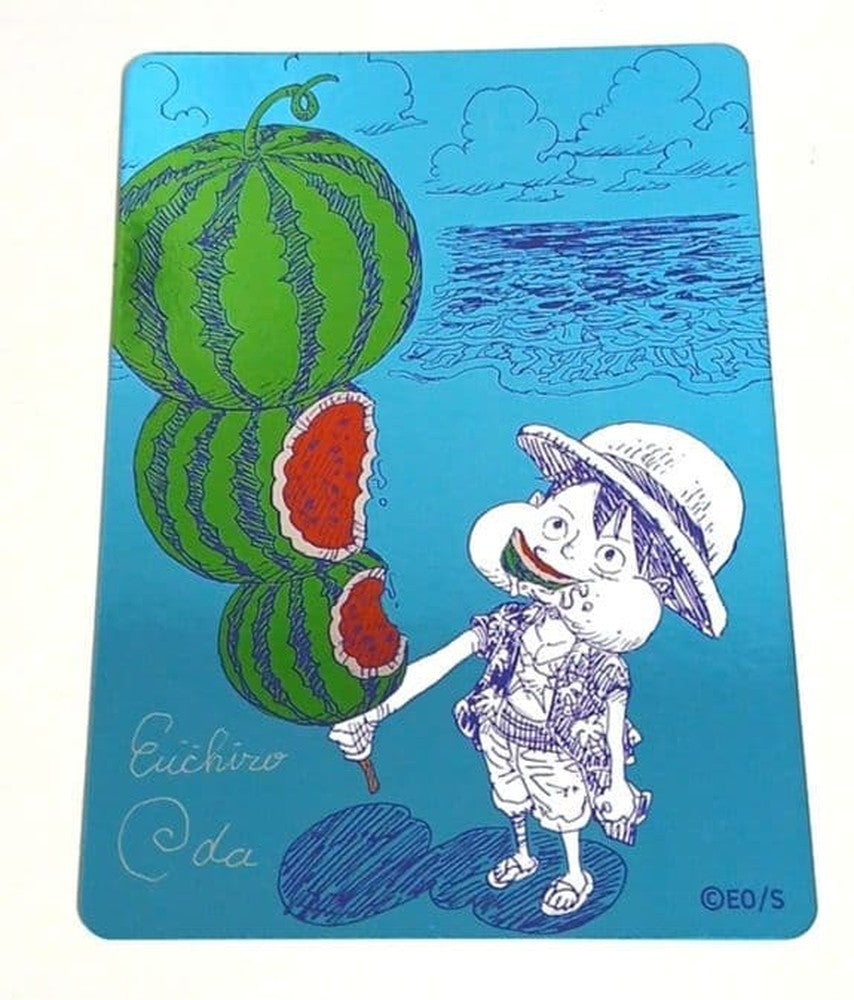 One Piece One Piece Metallic Card Natsu Comic Eiichiro Oda Signed ONEPIECE — Japanese