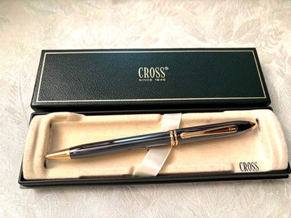 Cross Townsend Series ballpoint pen with black ink and rotation mechanism, approximately 5.7 inches long