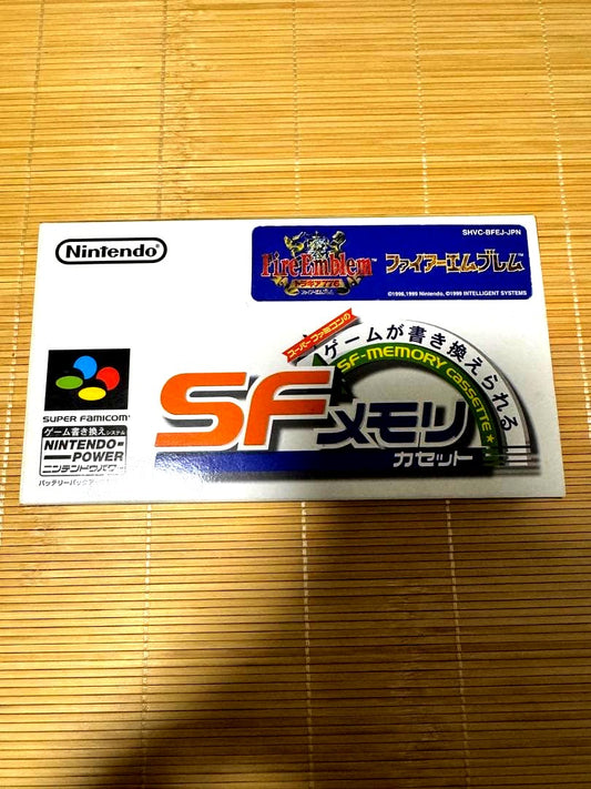 Nintendo SF Memory Cassette Fire Emblem Thracia 776 cartridge with instruction manual and sticker