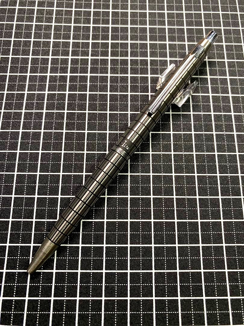 PILOT Elite Shokki Finish Stripe Ballpoint Pen with striped design and silver accents