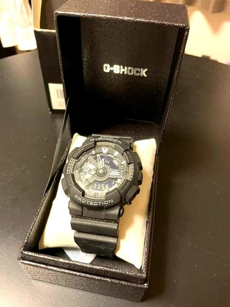 Casio G-Shock Watch Japan Import with black resin and silicone band featuring quartz battery movement