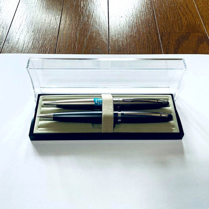 Kakuna Pilot Cocoon mechanical pencil and ballpoint pen set with metal body in single color