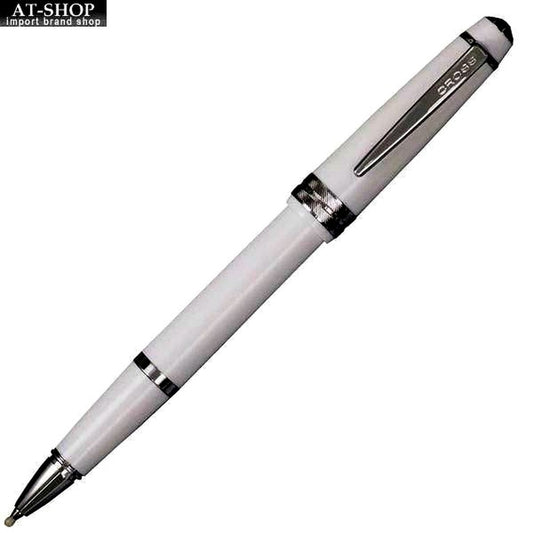 Cross Bailey Light Select Tip Rollerball Pen in white with glossy resin barrel and chrome-plated fittings
