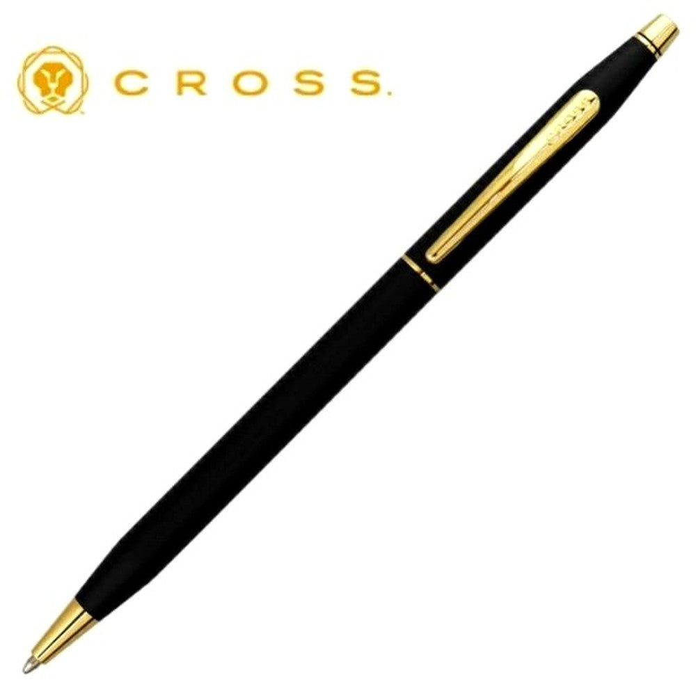 Cross Classic Century 2502 black ballpoint pen with 135mm length and silver accents