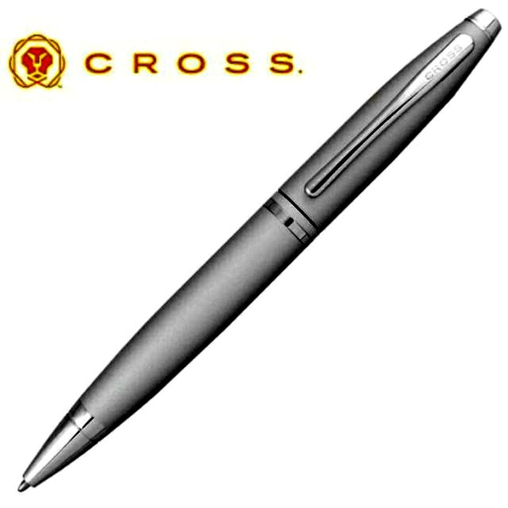 Cross Kuro AT0112-16 Over Satin Chrome ballpoint pen with brass body and twist mechanism