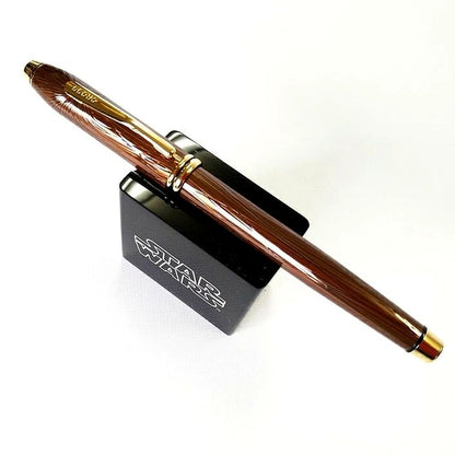 Cross Townsend Fountain Pen F with Star Wars Chewbacca design and Swarovski crystal top, limited edition model