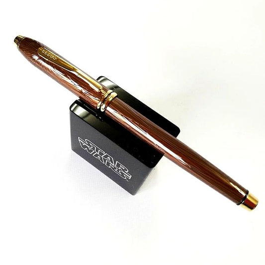 Cross Townsend Fountain Pen F with Star Wars Chewbacca design and Swarovski crystal top, limited edition model