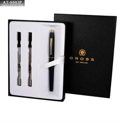 Cross Classic Century Select Chip black rollerball ballpoint pen with black gift box and two refill packs