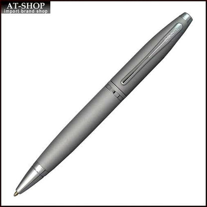 Cross Ballpoint Pen Karei in satin chrome finish, 134.7 mm long with slim barrel and sleek design