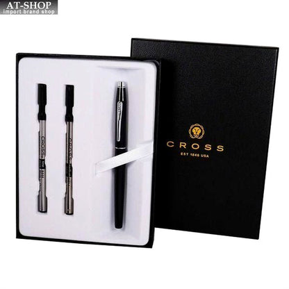 Cross Classic Century Selectip rollerball pen with gift box and refill set in black and silver finish