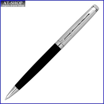 WATERMAN Metropolitan DX Black CT S2258362 ballpoint pen with black lacquer finish and chrome trim
