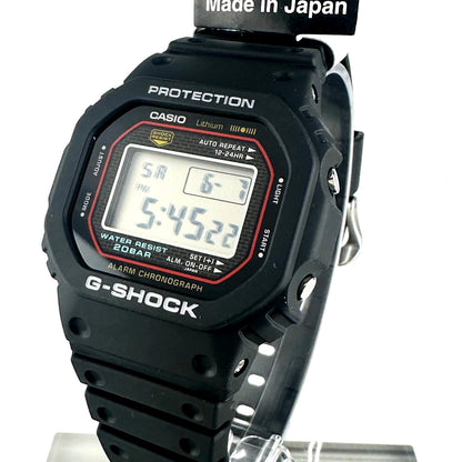 Casio G-Shock DW-5000R-1AJF Retro Edition watch with stainless steel case and digital display