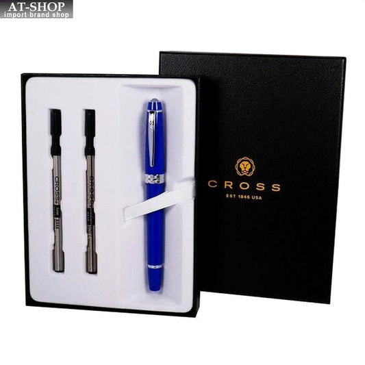 Cross Bailey Light NAB0745-4-1-SET blue gel ink pen with cap and gift box