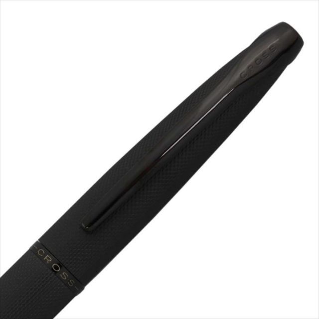 CROSS ATX ballpoint pen with brushed black finish and polished black PVD clip and tip