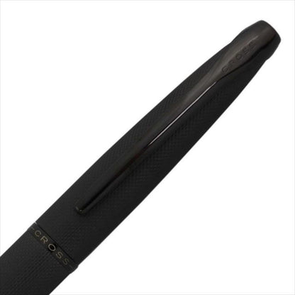 CROSS ATX ballpoint pen with brushed black finish and polished black PVD clip and tip