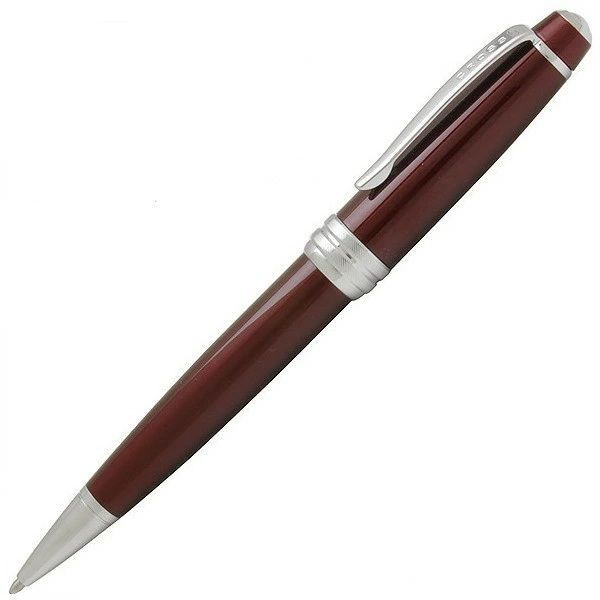 Cross Bailey Red AT0452-8 ballpoint pen with red barrel and twist action mechanism