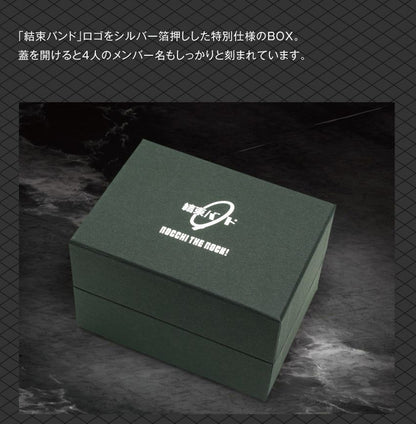 Bocchi the Rock ONKYO x CITIZEN limited edition wristwatch with round silver case and black strap