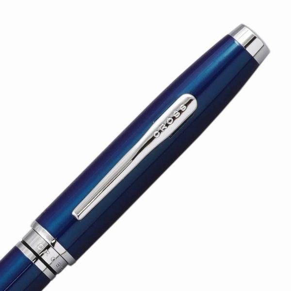 Cross Coventry NAT0662-9 blue lacquer ballpoint pen, closed length 140mm, sleek design