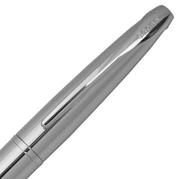 Limited Quantity Cross gift set roll ball pen with pure chrome barrel and water-based select tip