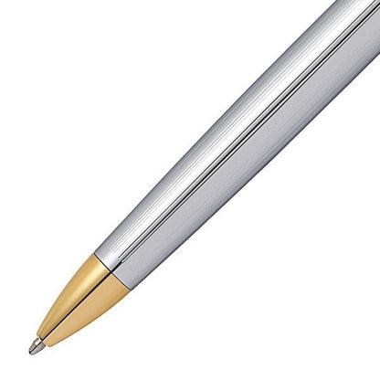 Cross Townsend Collection Updeit Medalist 502TW ballpoint pen with silver finish and black grip